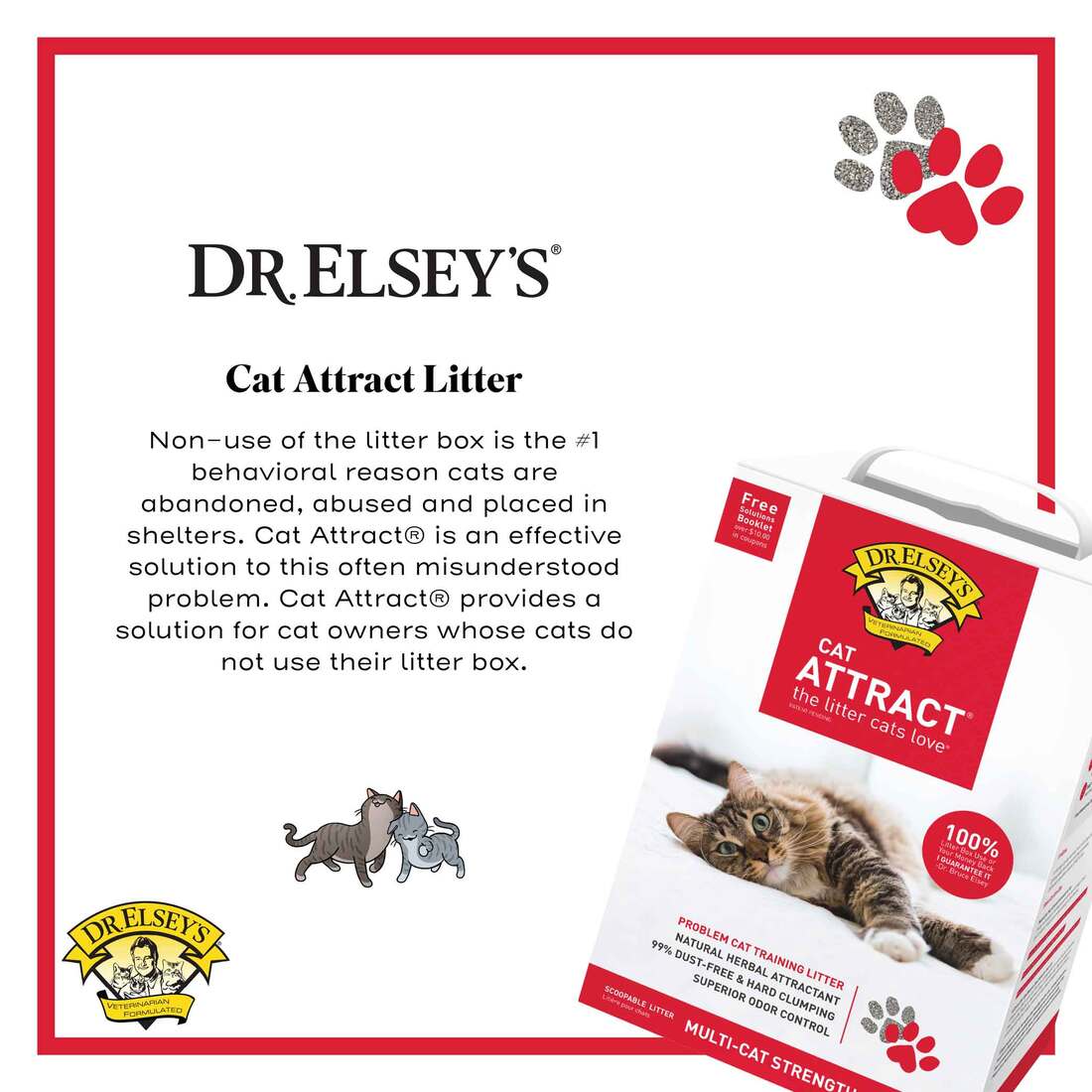 Dr Elsey's Cat Attract Natural Clay Litter With Herbal Ingredients
