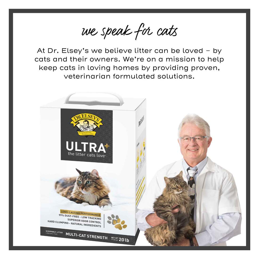 Dr. Elsey's Cat Ultra+ Clumping Litter 20lbs