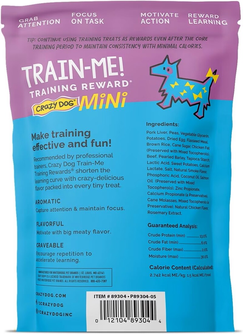 Crazy Dog Train-Me! Mini Beef Dog Treats