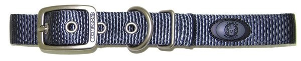 Hamilton Double Thick Nylon Dog Collar, Graphite, 20"