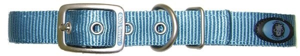 Hamilton Double Thick Nylon Dog Collar, Ocean Blue, 24"