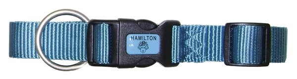Hamilton Adjustable Dog Collar, Ocean Blue, 5/8"
