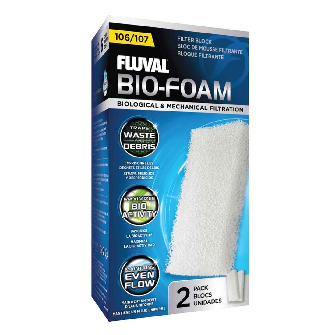 Hagen Fluval Filter Foam Block 104/105 (2 pieces)