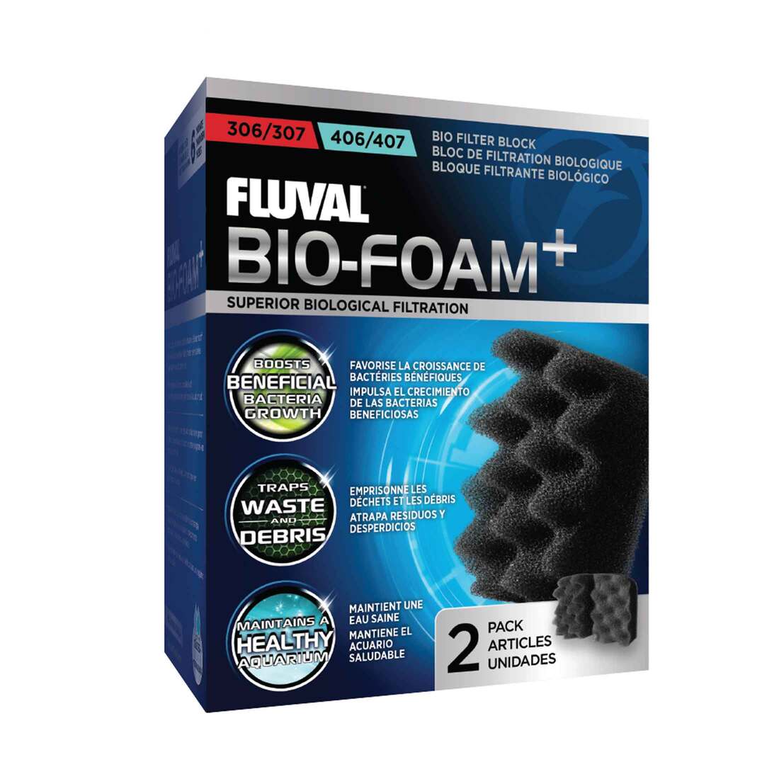 Hagen Fluval 306/406 Bio-Foam, 2 pieces