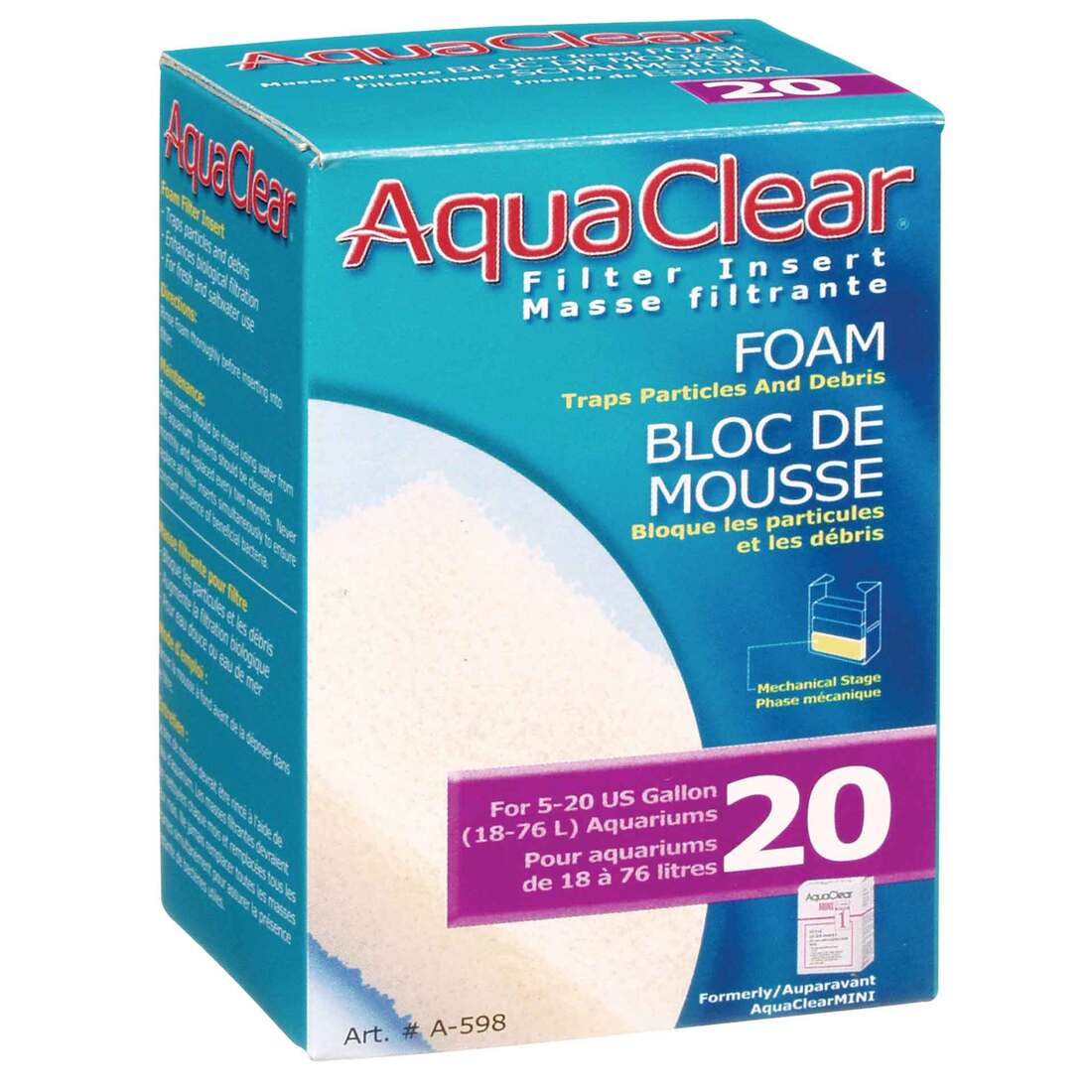 Hagen Fluval 20 (Mini) Foam Filter Insert