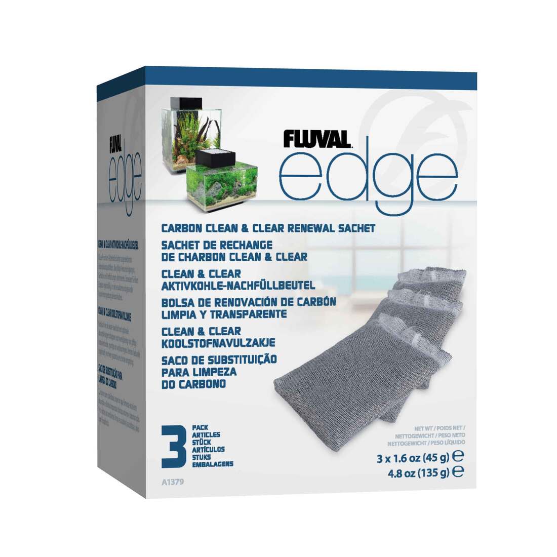 Hagen Fluval Edge replacement carbon, 3 pack