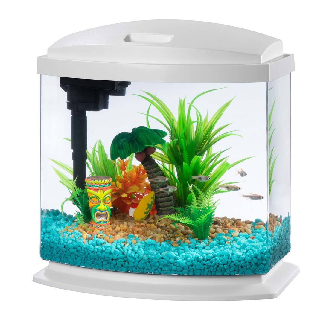 Aqueon LED MiniBow™ Kit with SmartClean™ Technology, White, 2.5 Gallon