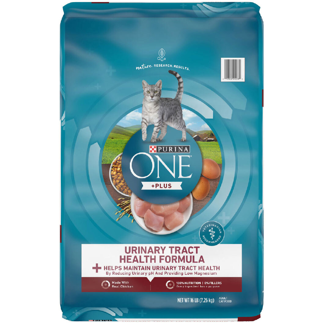 Purina ONE High Protein Dry Cat Food, +Plus Urinary Tract Health Formula - 16 Pound Bag