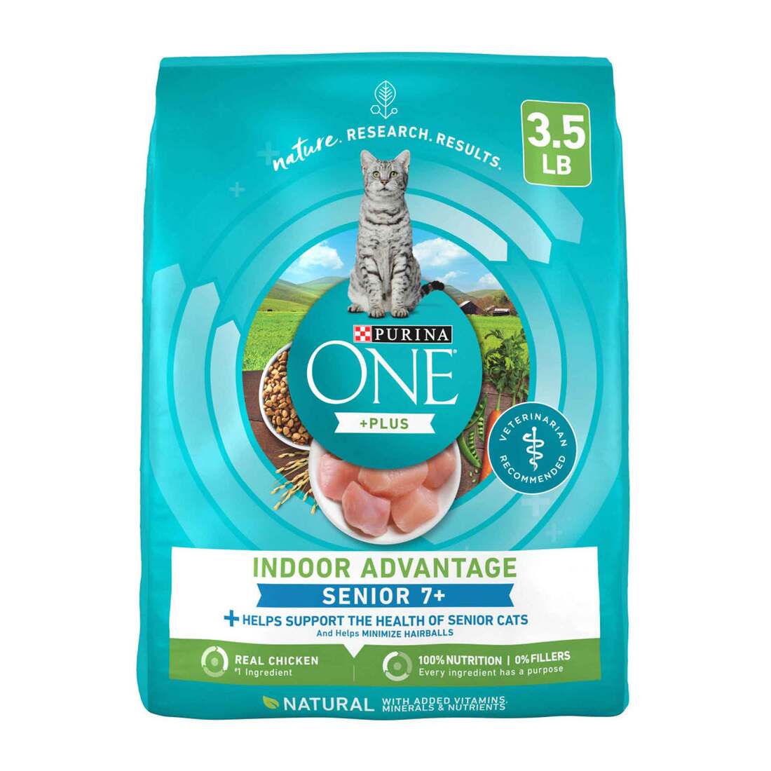 Purina One Cat Food Vibrant Maturity 7+ 3.5lb