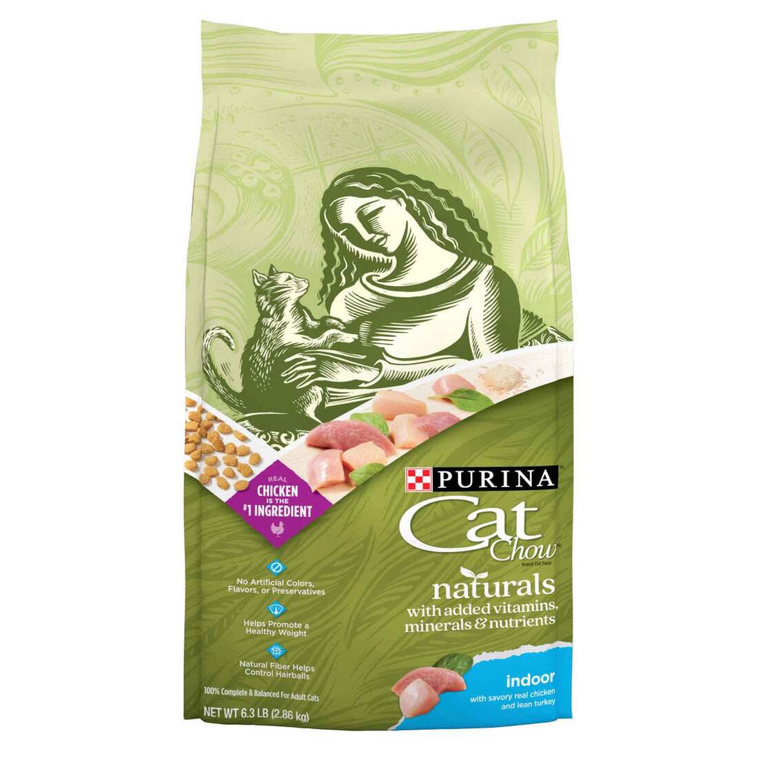 Purina Cat Food Cat Chow Naturals Indoor 6.3lb