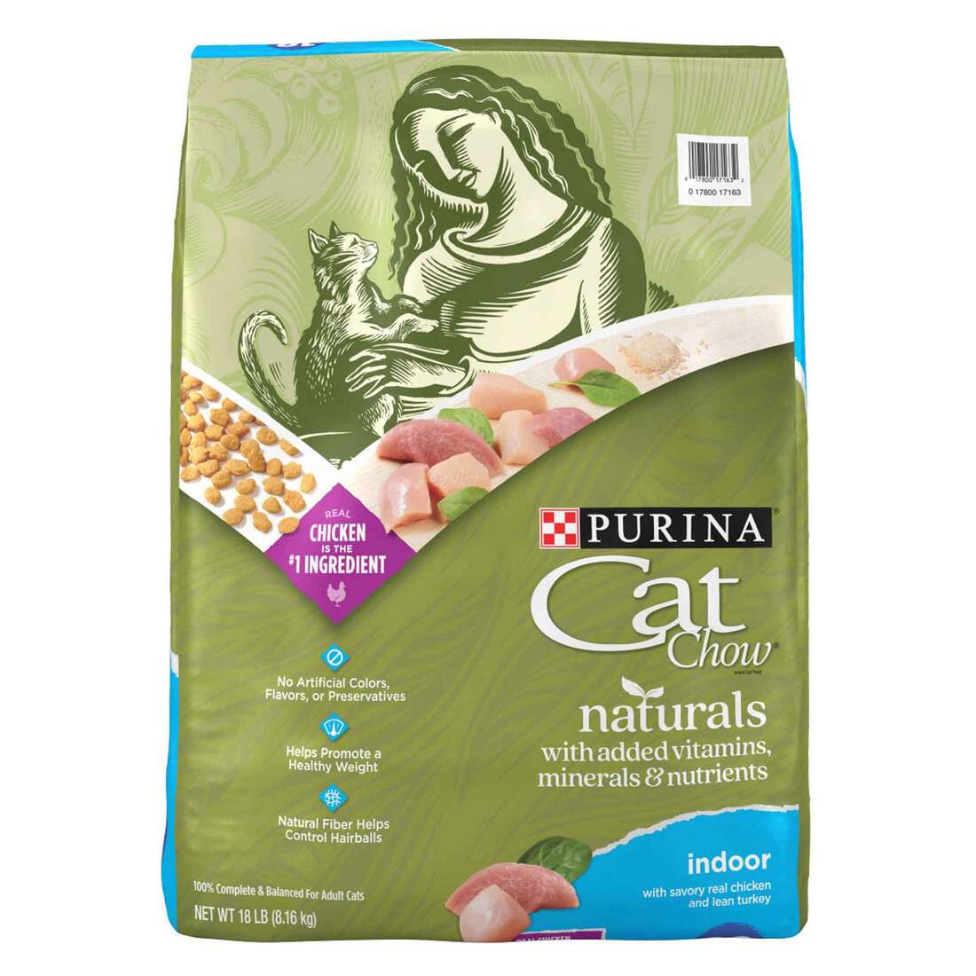 Purina Cat Food Cat Chow Naturals Indoor 18lb