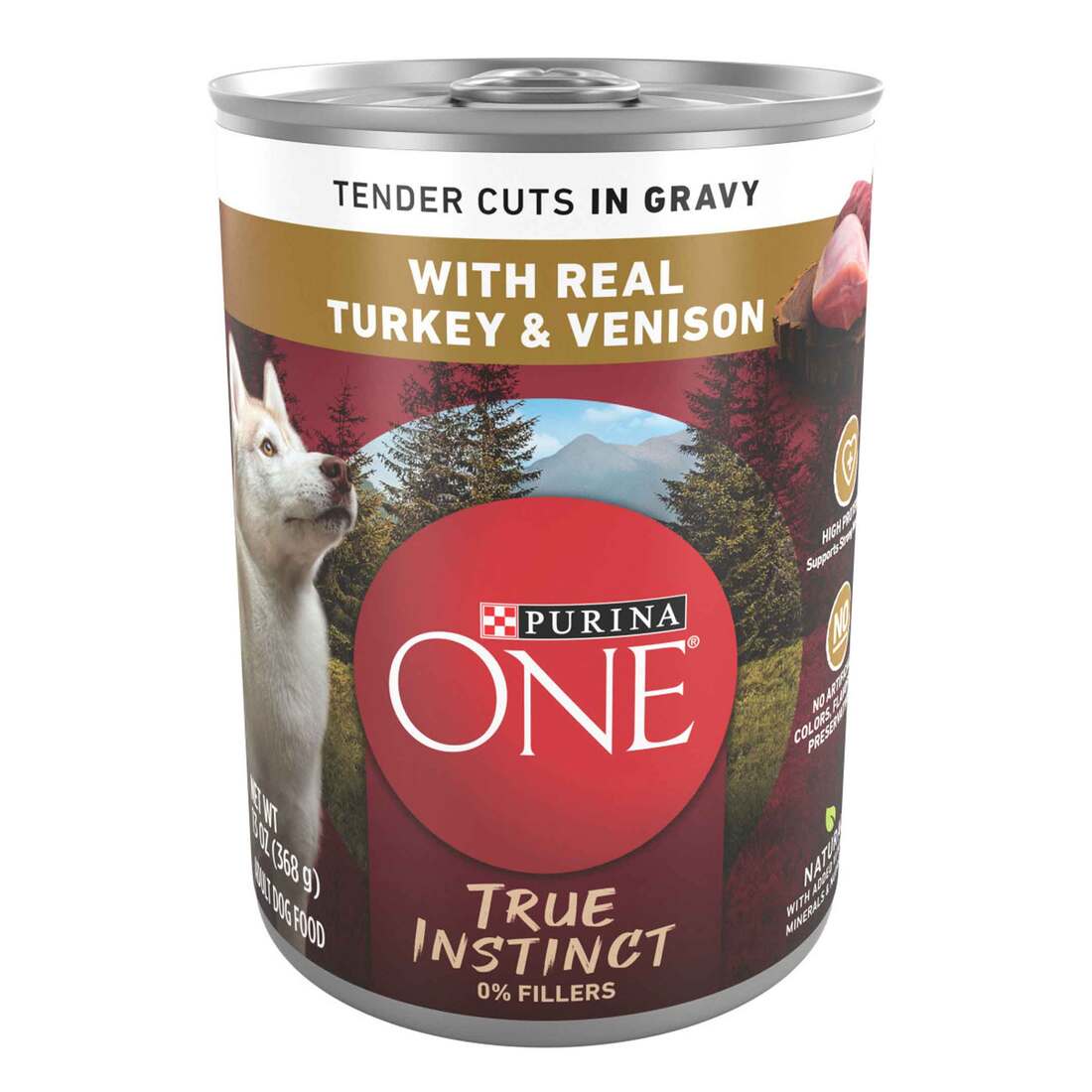 Purina ONE High Protein Wet Dog Food True Instinct Tender Cuts in Dog Food Gravy With Real Turkey an