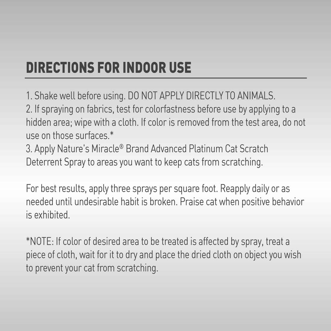 Nature’s Miracle Advanced Platinum Cat Scratch Deterrent Spray, 8 Ounces