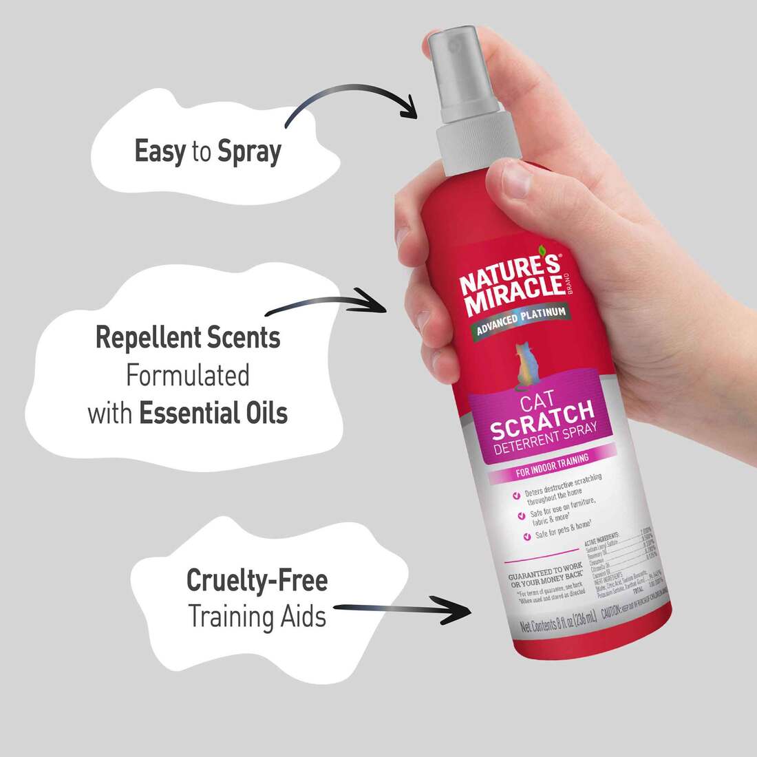 Nature’s Miracle Advanced Platinum Cat Scratch Deterrent Spray, 8 Ounces