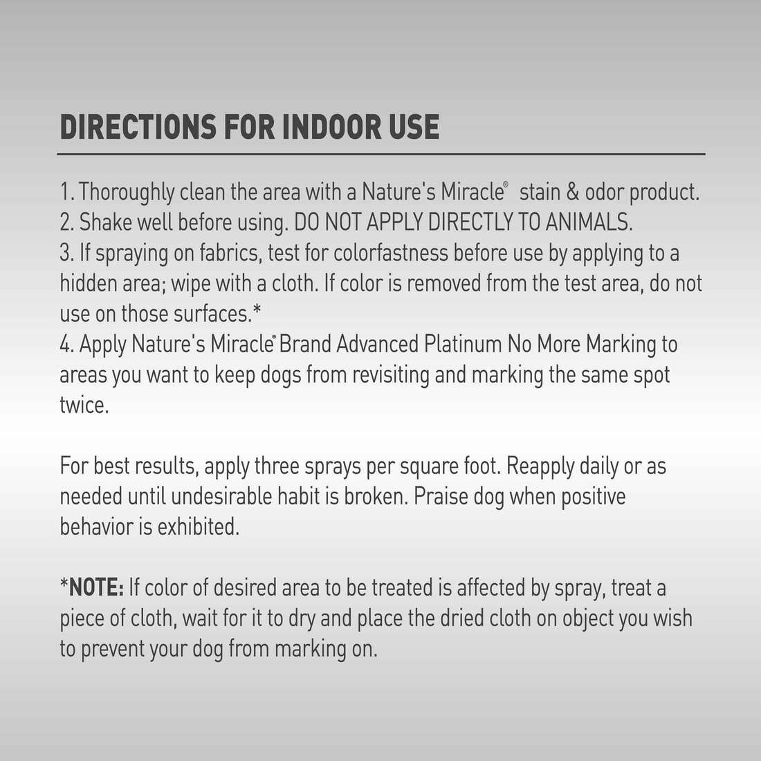 Nature’s Miracle Dog Advanced Platinum No More Marking, 24 Ounces