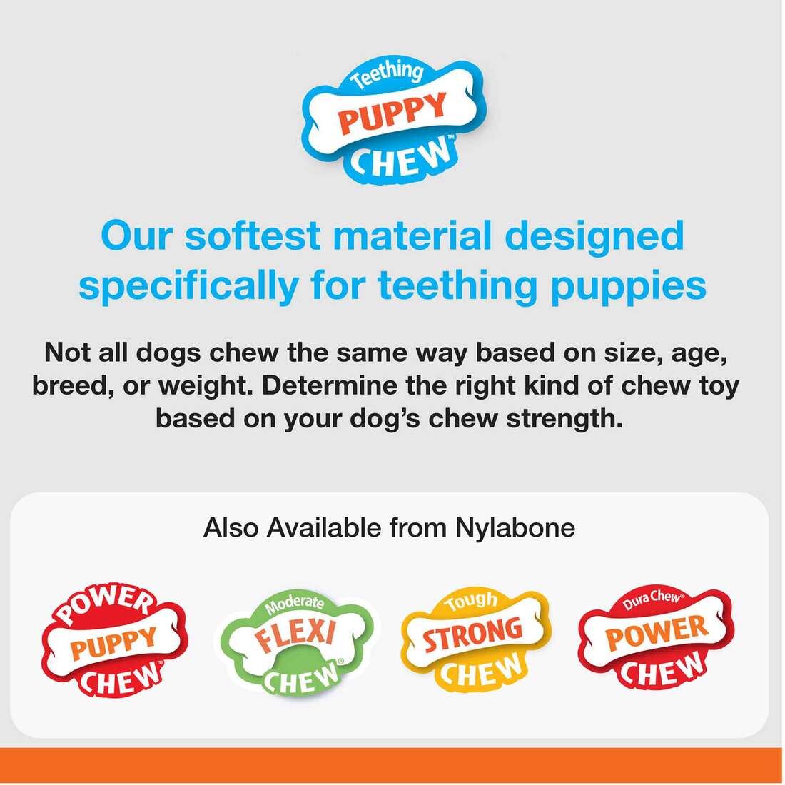 Nylabone Puppy Chew Chicken Flavor Wolf Size Chew Toy