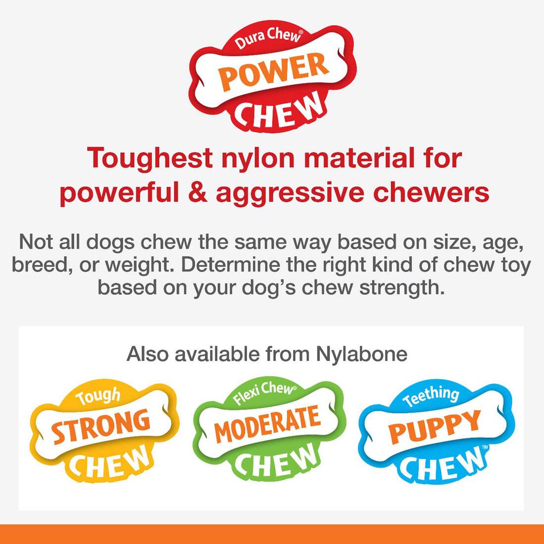 Nylabone Power Chew Flavored Durable Chew Toy, Bacon, X-Large/Souper