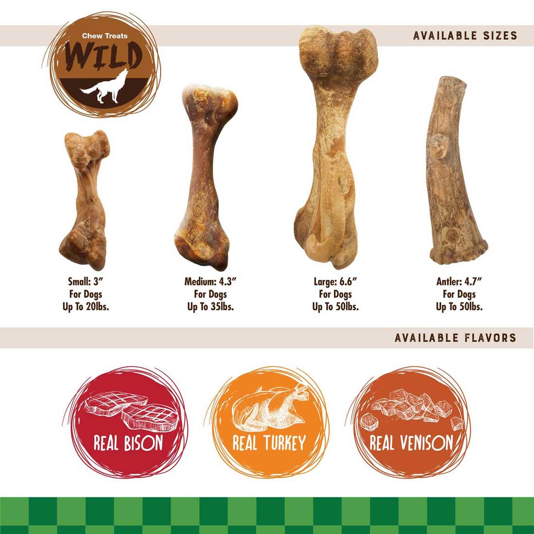 Nylabone Edibles Wild Bison Value Bag 16 Count