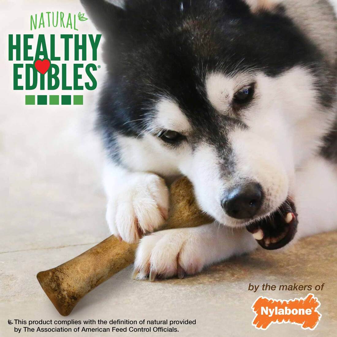 Nylabone Healthy Edibles Roast Beef Flavor Chew Treats, X-Large/Souper, +50 Pounds, 2 Count
