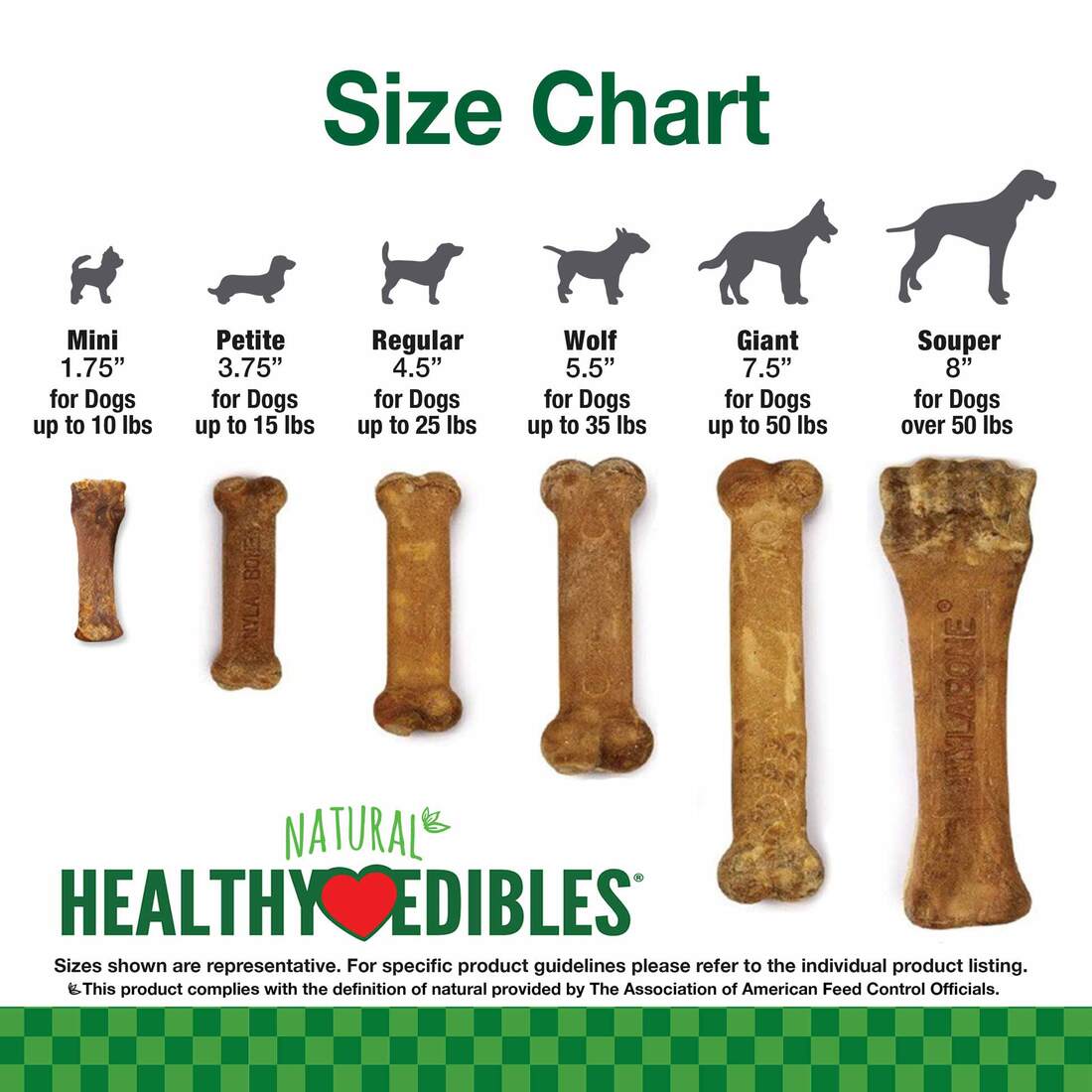 Nylabone Healthy Edibles Roast Beef Flavor Chew Treats, X-Large/Souper, +50 Pounds, 2 Count
