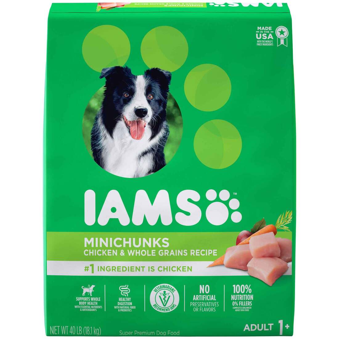 Iams Proactive Health Adult Minichunk Dry Dog Food, 40 Pounds