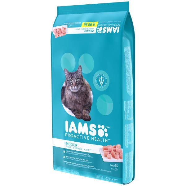 Iams Proactive Health Indoor Weight & Hairball Care Dry Cat Food 22 Pounds