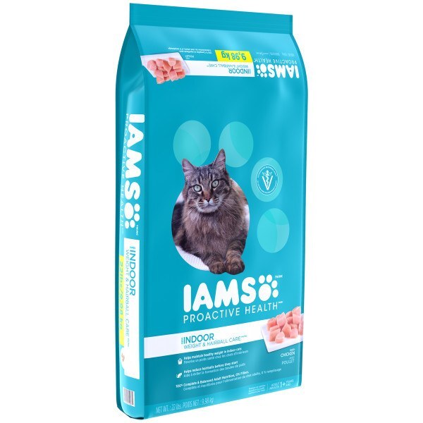 Iams Proactive Health Indoor Weight & Hairball Care Dry Cat Food 22 Pounds