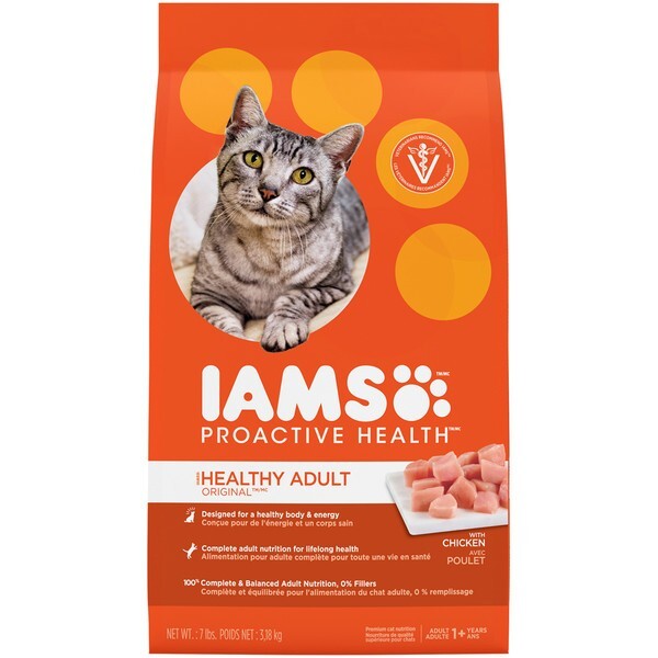 IAMS Proactive Health Healthy Adult Original Cat Food with Chicken, 7 Pounds