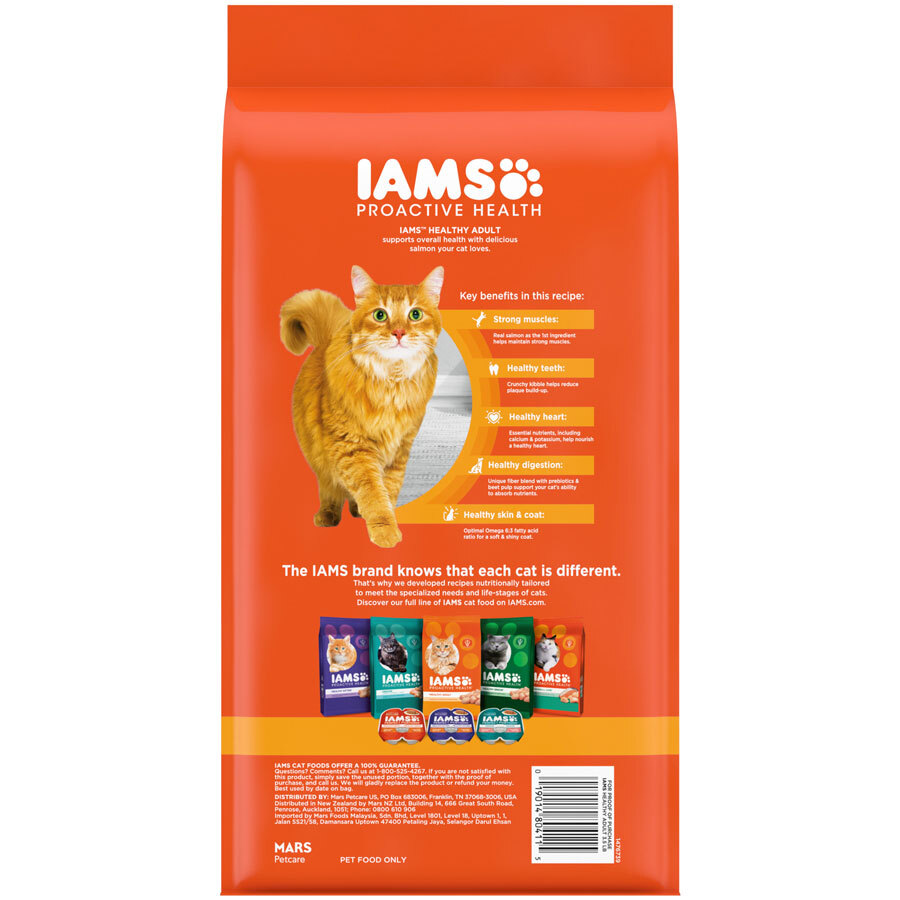 IAMS Proactive Health Adult Original Salmon and Tuna Dry Cat Food, 3.5 Pounds