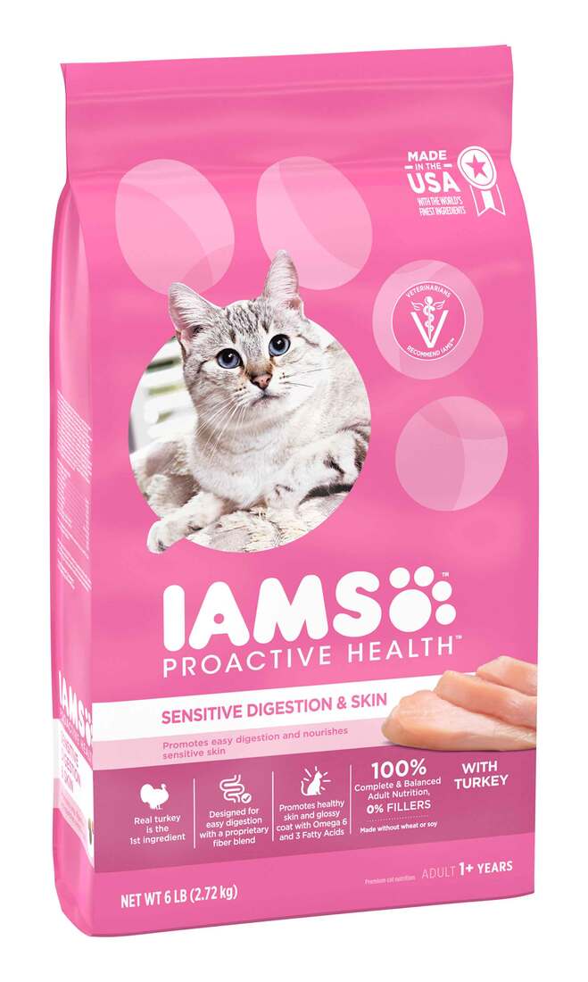 Iams Proactive Health Cat Food Sensitive Digestion and Skin,  6 Pounds