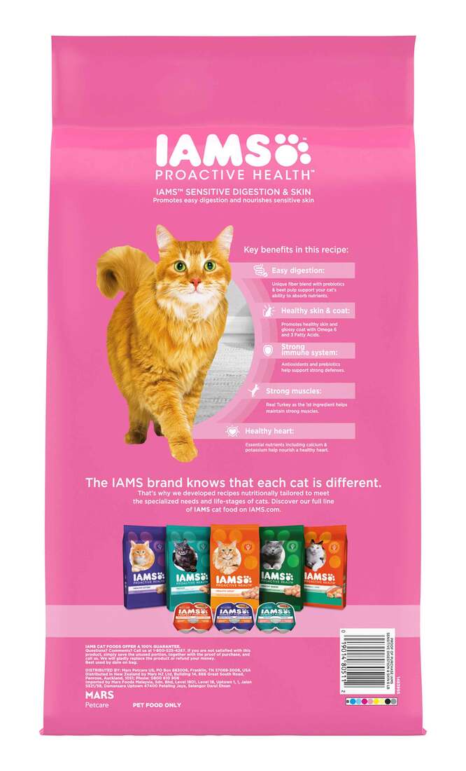 Iams Proactive Health Cat Food Sensitive Digestion and Skin,  6 Pounds