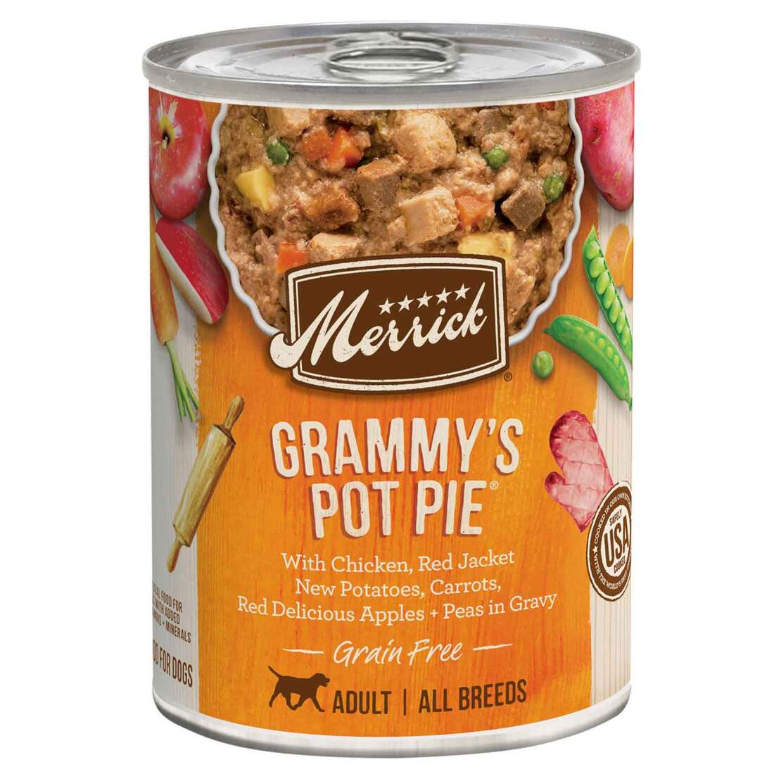 Merrick Grain Free Wet Dog Food, Grammy's Pot Pie - 12.7 Ounce Can