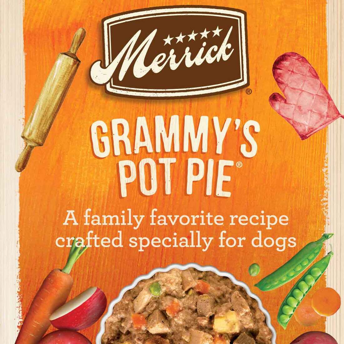 Merrick Grain Free Wet Dog Food, Grammy's Pot Pie - 12.7 Ounce Can