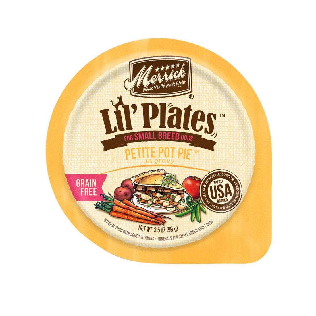 Merrick Lil’ Plates Grain Free And Gluten Free Natural Wet Dog Food For Small Dogs, Soft Petite Pot 