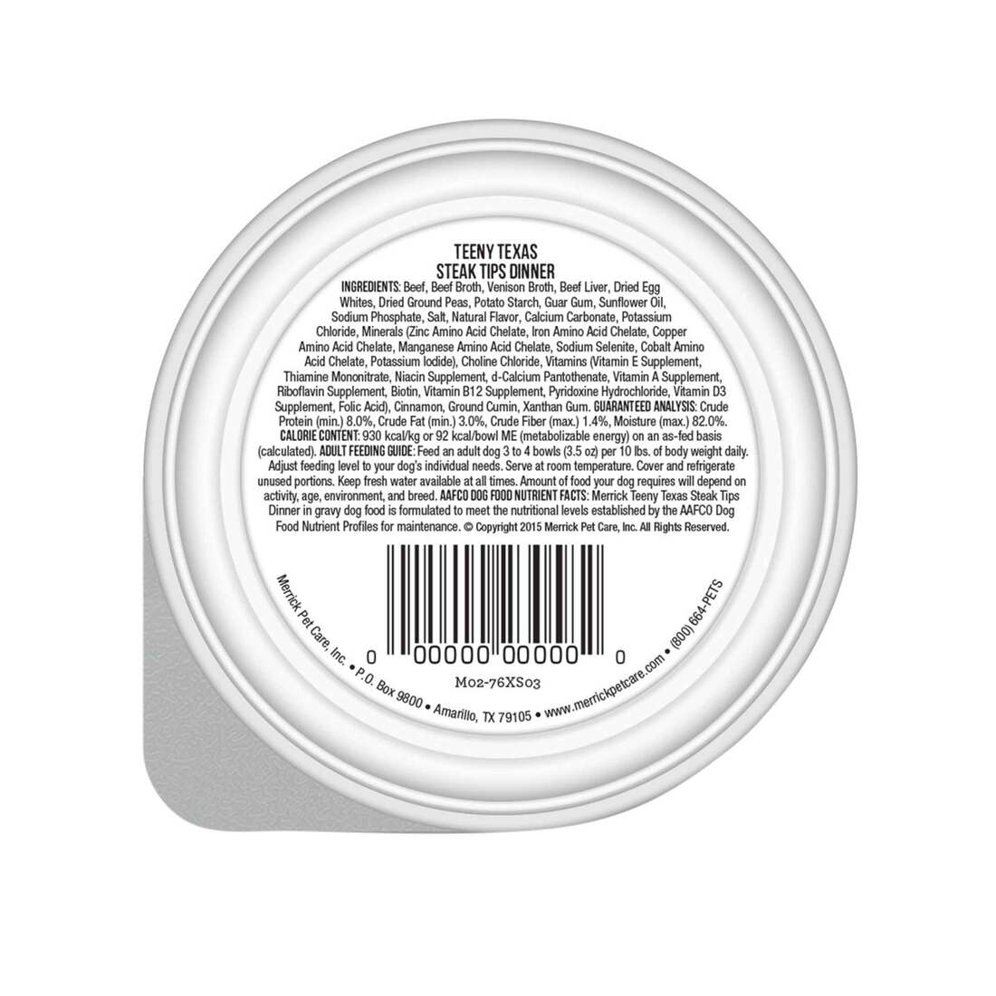 Merrick Lil’ Plates Premium Grain Free Natural Wet Dog Food For Small Dogs, Soft Teeny Texas Steak T
