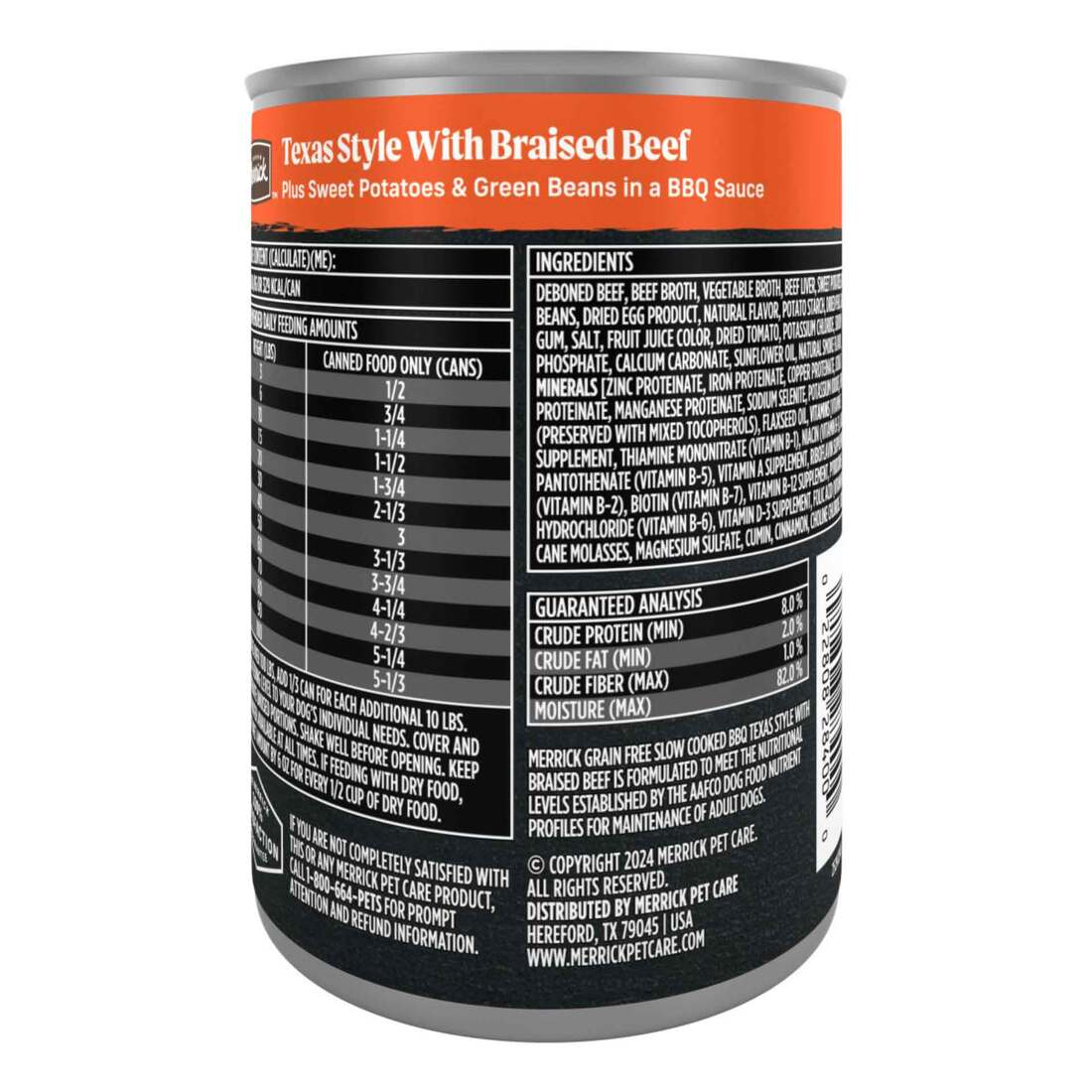 Dog Food Wet Food Merrick Grain Free Slow-Cooked BBQ Wet Dog Food