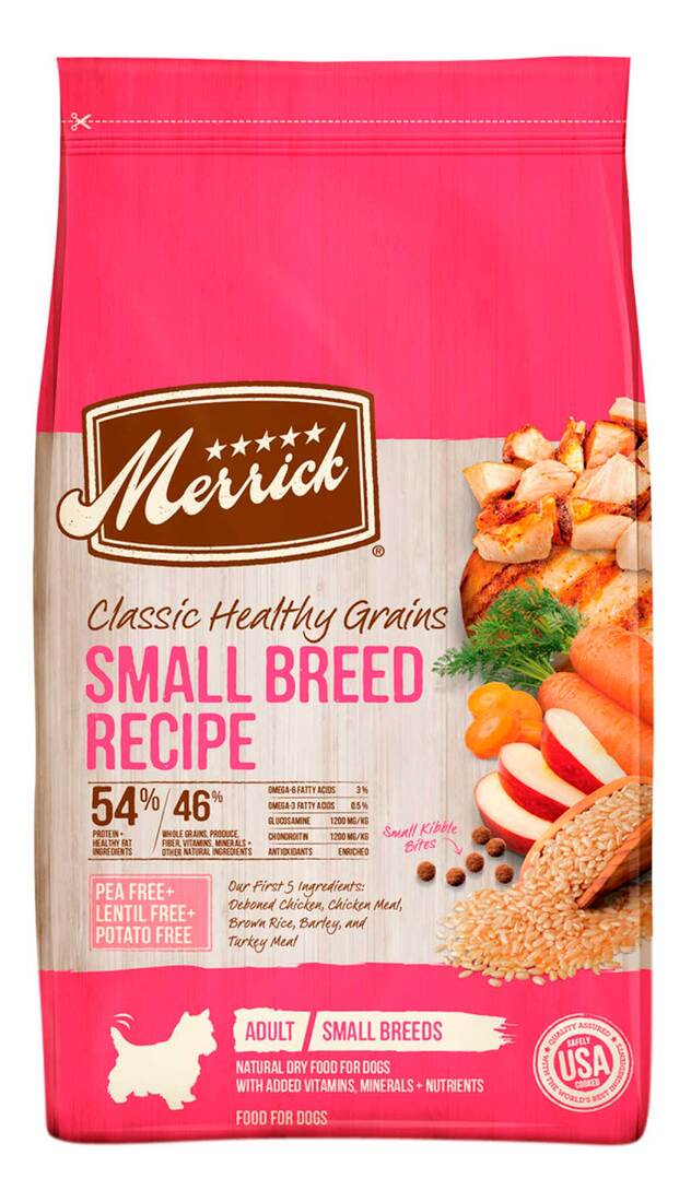 Merrick Classic Healthy Grains Dry Dog Food Small Breed Recipe - 12 Pound Bag