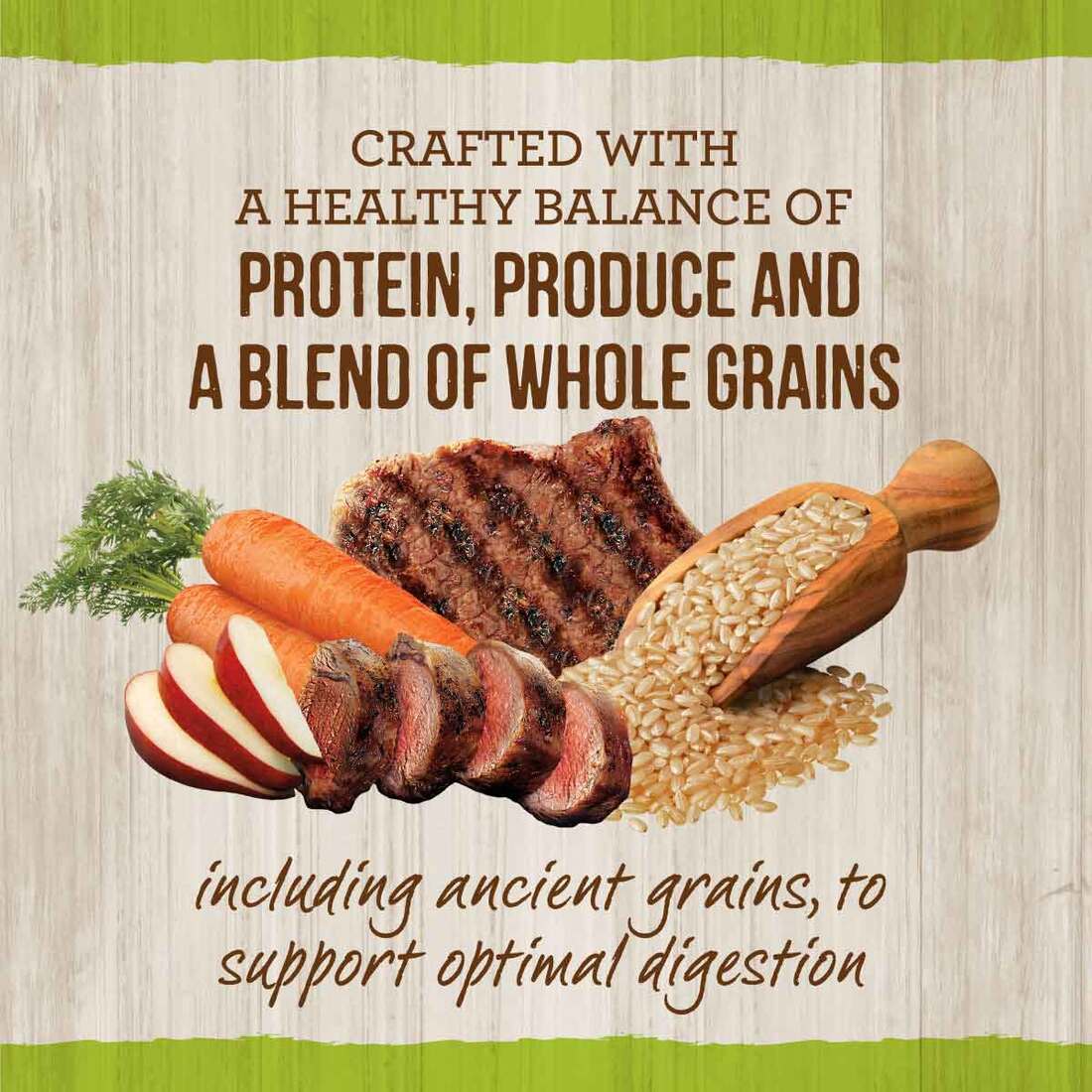Merrick Classic Healthy Grains Dry Dog Food Real Lamb + Brown Rice Recipe with Ancient Grains - 25 P