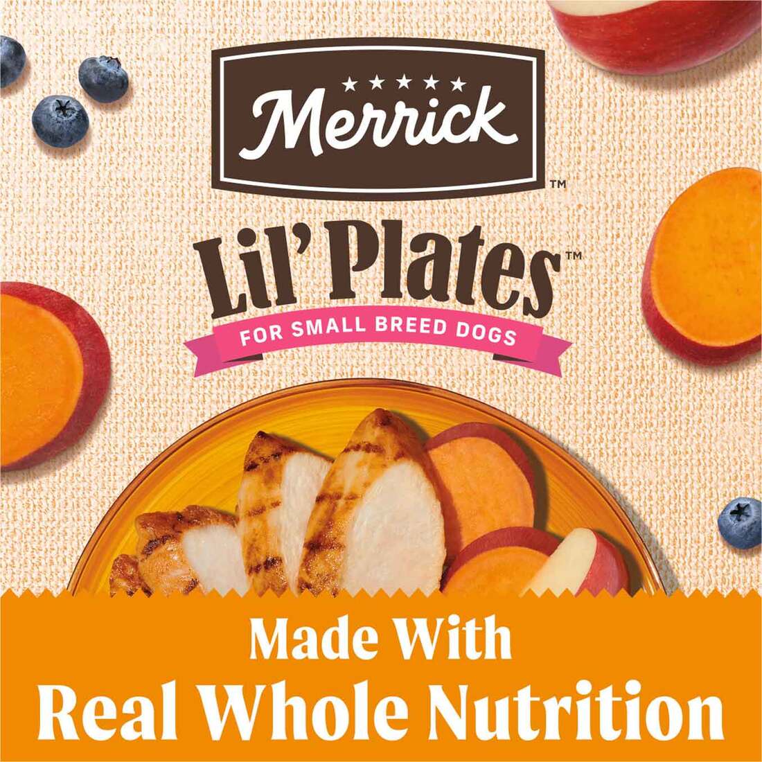 Merrick Lil’ Plates Premium Grain Free Dry Dog Food For Small Dogs, Real Chicken And Sweet Potato Ki