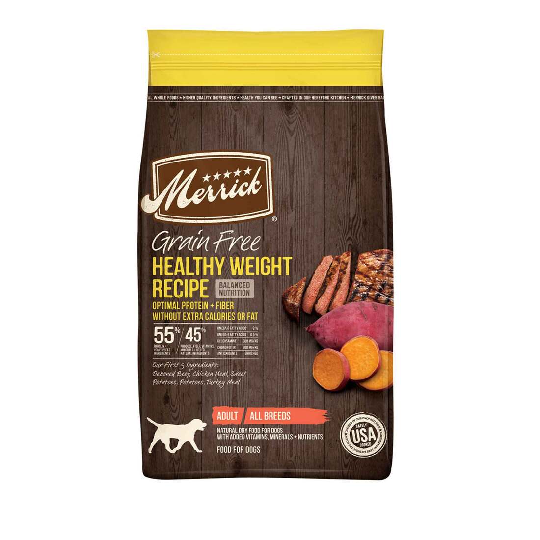 Merrick Dry Dog Food, Healthy Weight Grain Free Recipe - 22 Pound Bag