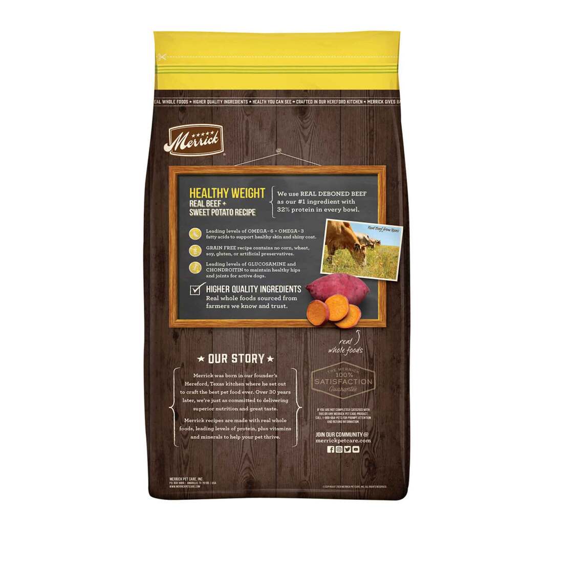 Merrick Dry Dog Food, Healthy Weight Grain Free Recipe - 22 Pound Bag