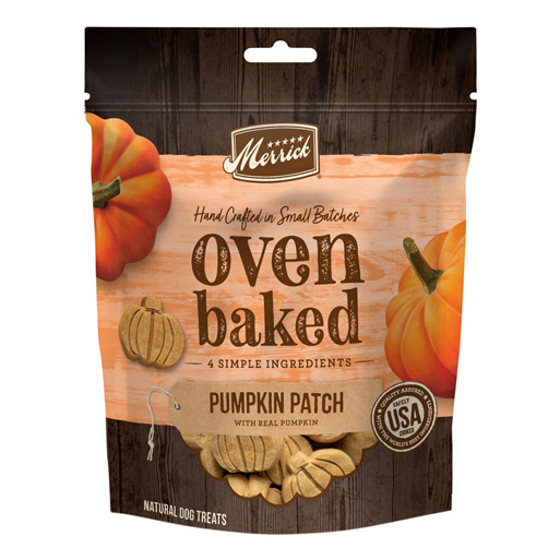 Merrick Oven Baked Dog Treats - Pumpkin Patch with Real Pumpkin - 11 Ounce Bag