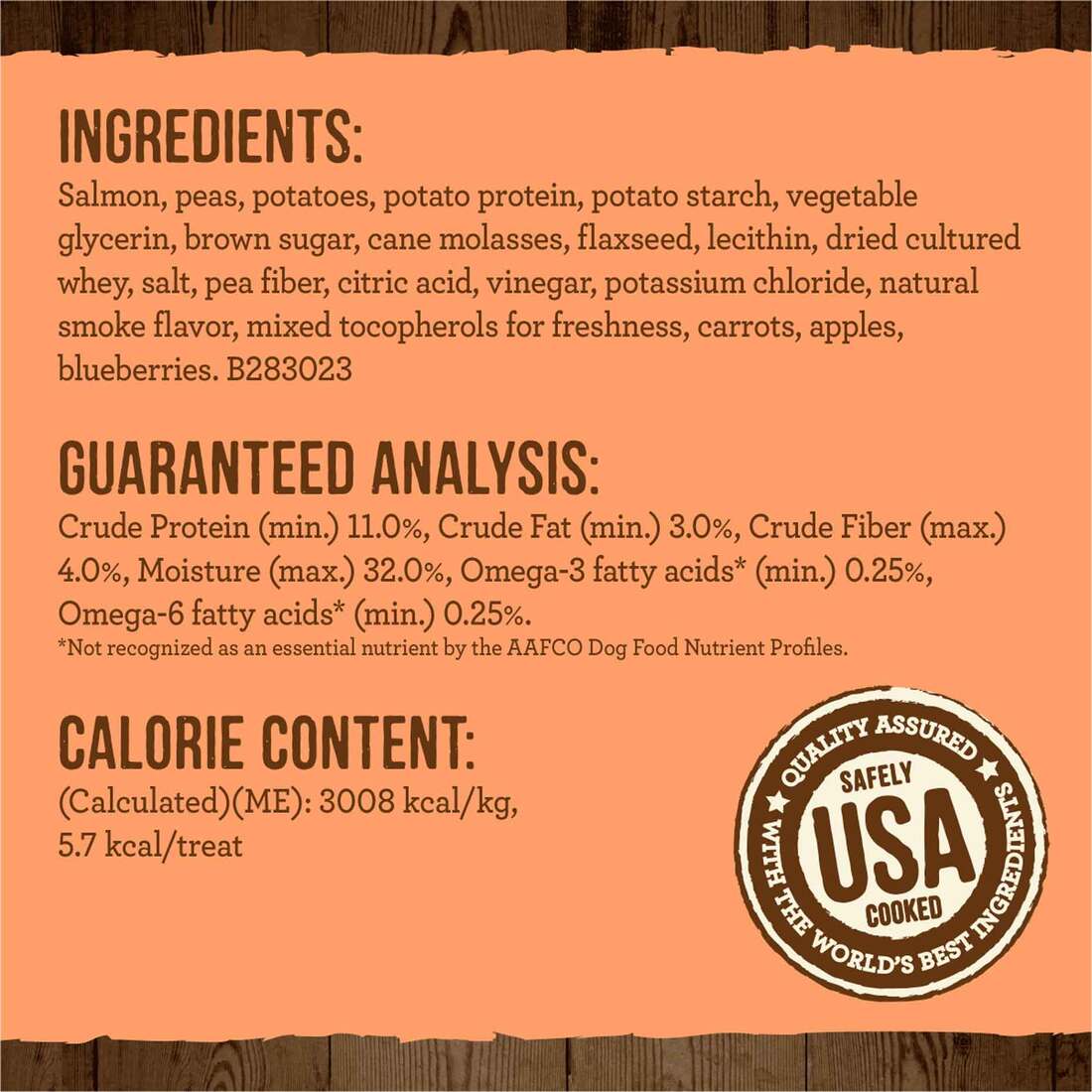 Merrick Power Bites Natural Soft And Chewy Real Meat Dog Treats, Salmon Recipe - 6 Ounce Bag