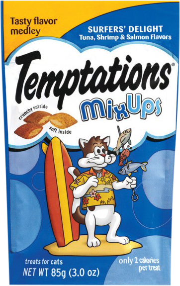 Temptations MixUps Treats for Cats Surfer's Delight Flavor, 3 Ounces