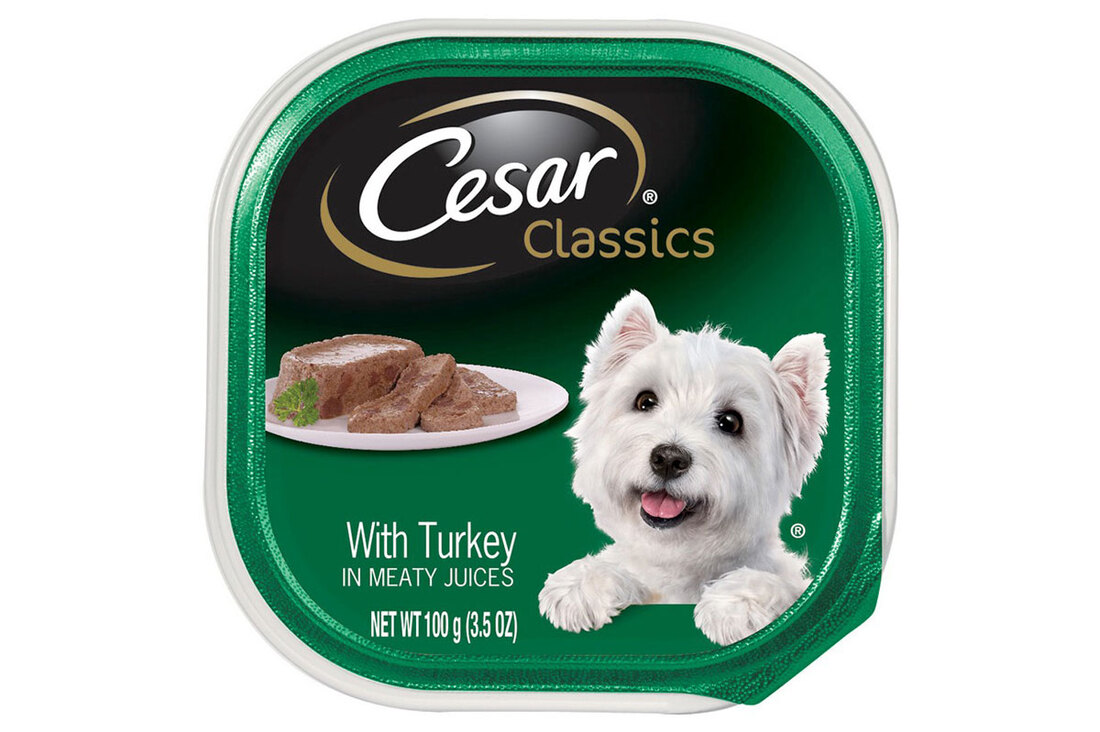 Cesar Canine Cuisine With Turkey Dog Food Trays, 3.5 Ounces