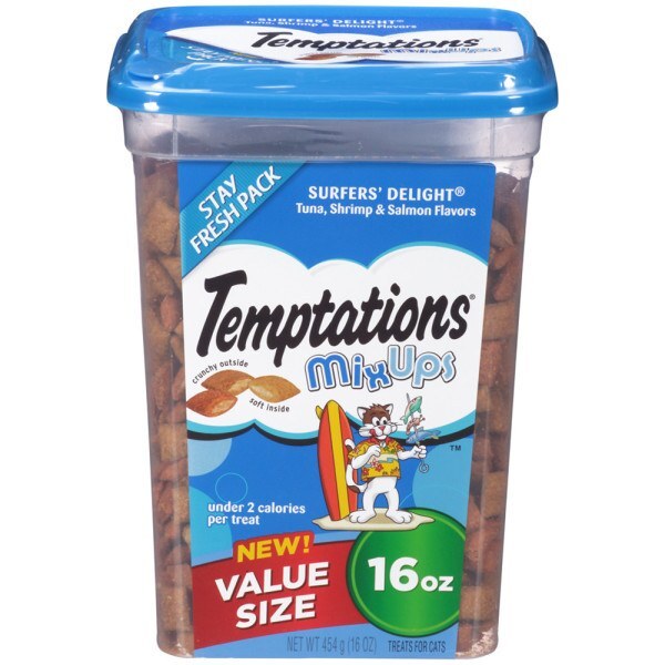 Temptations MixUps Treats for Cats Surfer's Delight Flavor, 16 Ounces