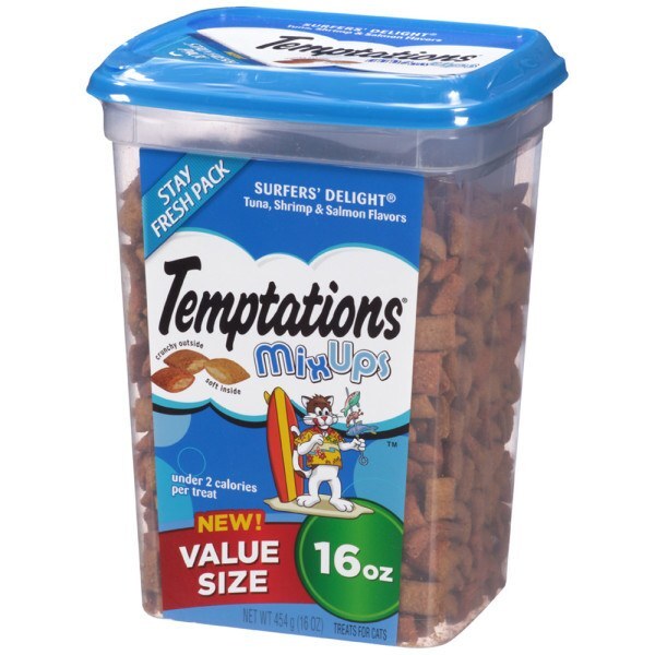 Temptations MixUps Treats for Cats Surfer's Delight Flavor, 16 Ounces