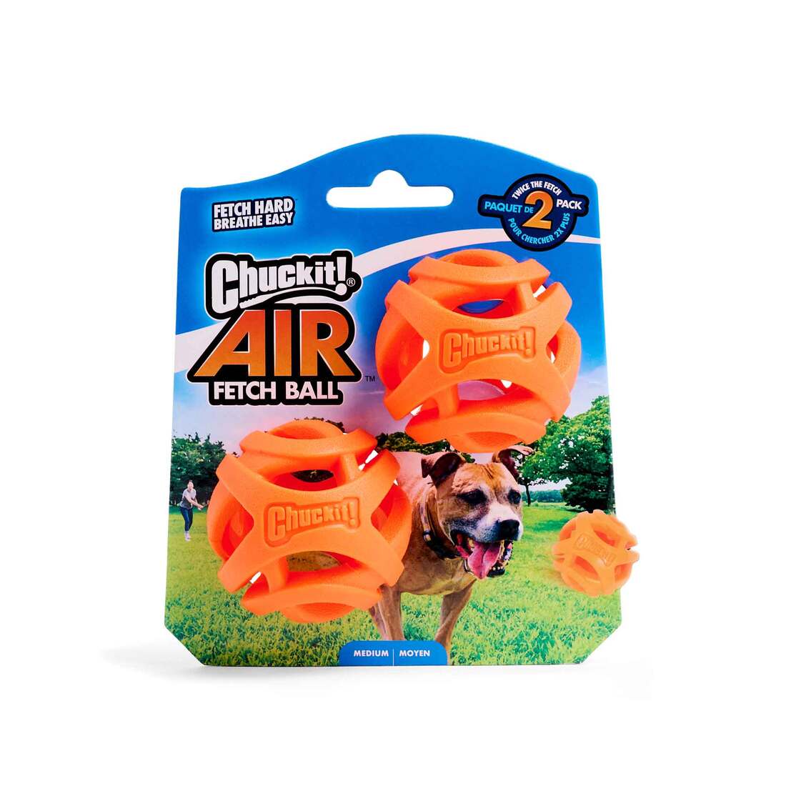 Chuckit! Air Fetch Ball Dog Toy, Medium (2 Pack) | Pet Supplies Plus