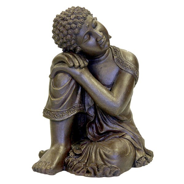 Exotic Environments® Resting Buddha Statue  -  4.75 x 5.25 x 6.75 Inches