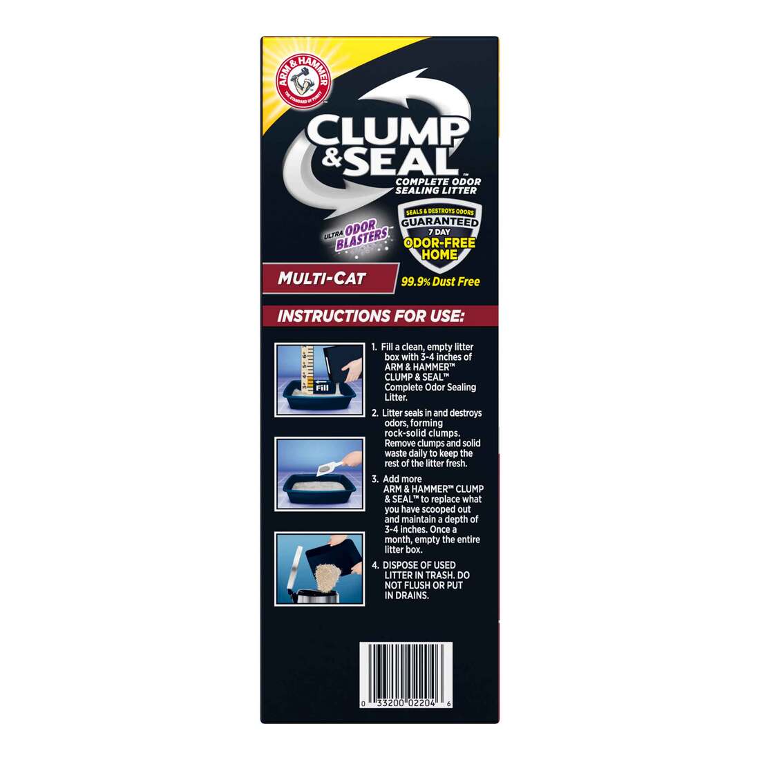 Arm & Hammer Clump and Seal Multi-Cat Litter, 19 Pounds